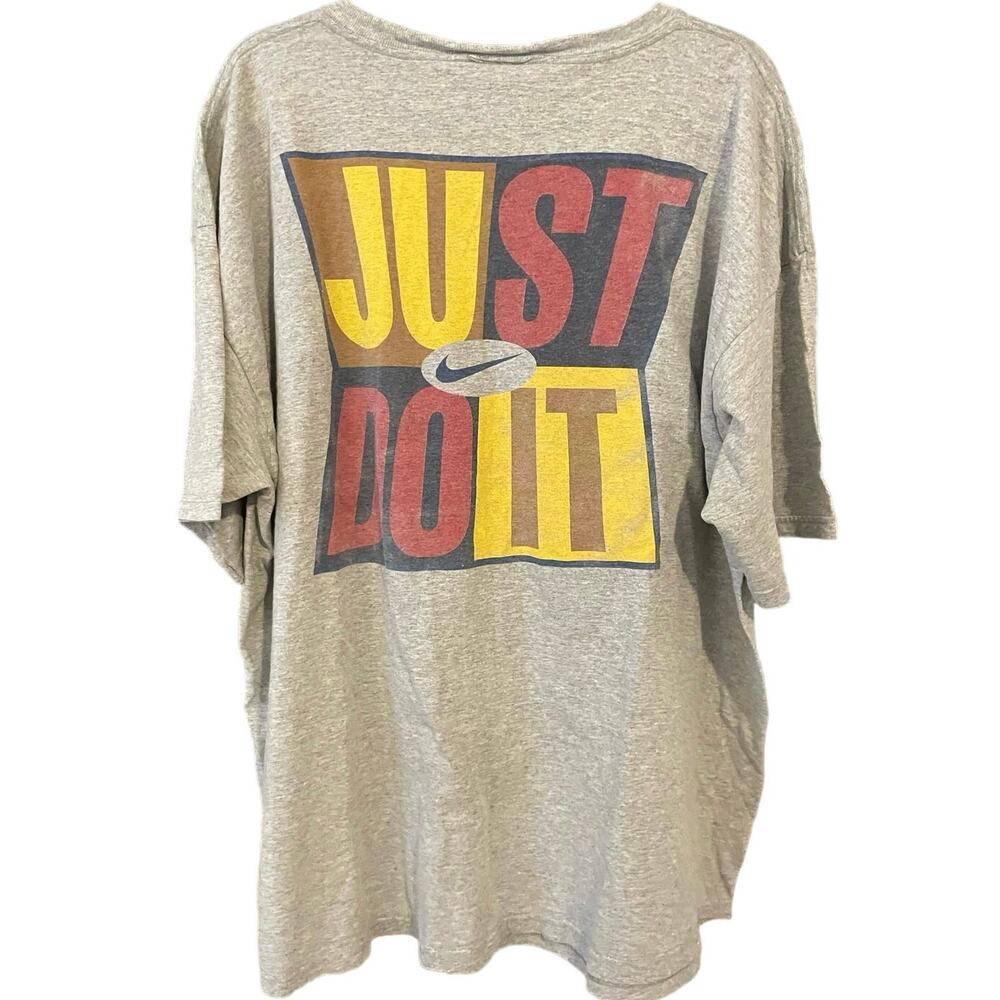 Vintage 90s Just Do It Nike Double Sided Shirt Adult XL